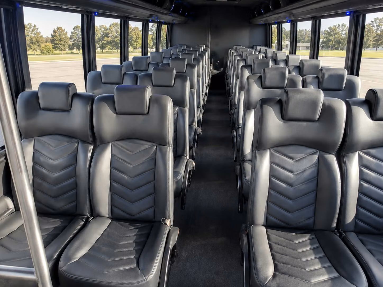 15 passenger minibus interior