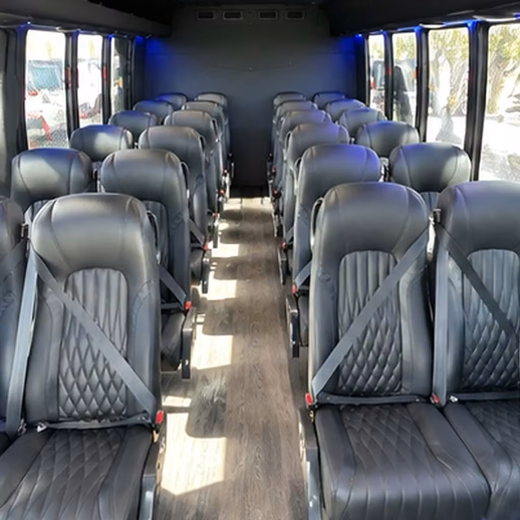 25 passenger minibus interior